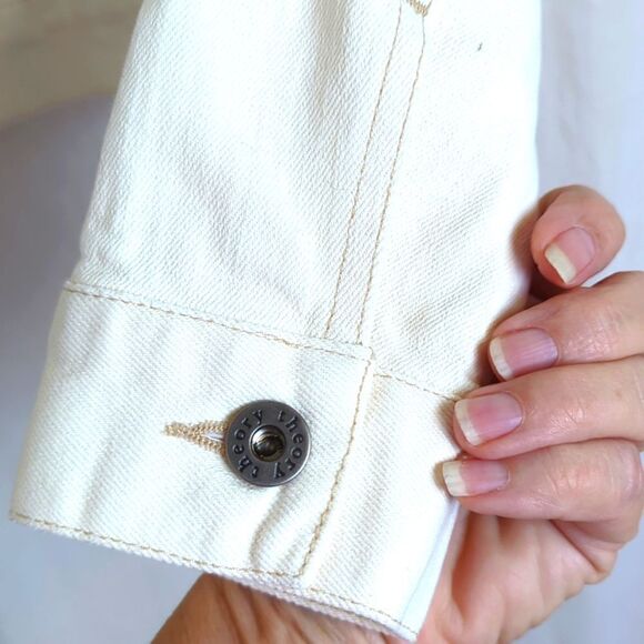 Theory Denim Jacket Off-White Size Small NWOT - Picture 2 of 4